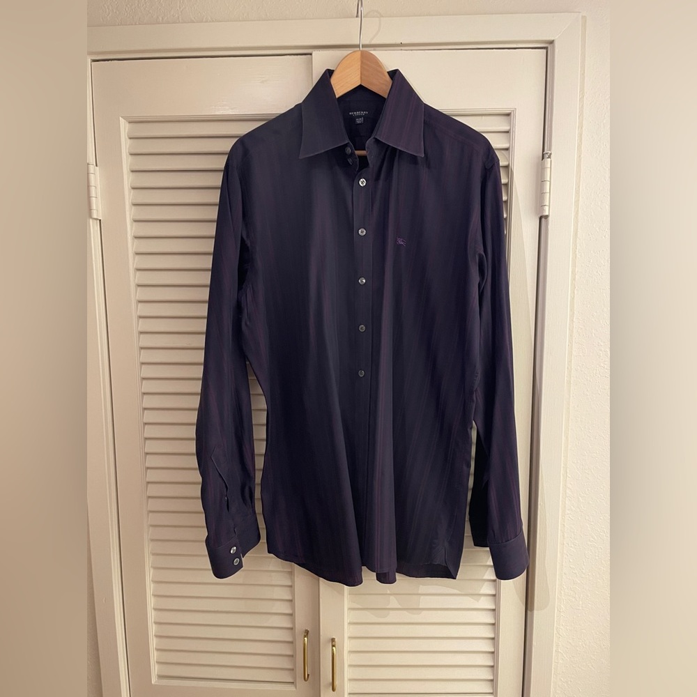 Striped Burberry Dress Shirt